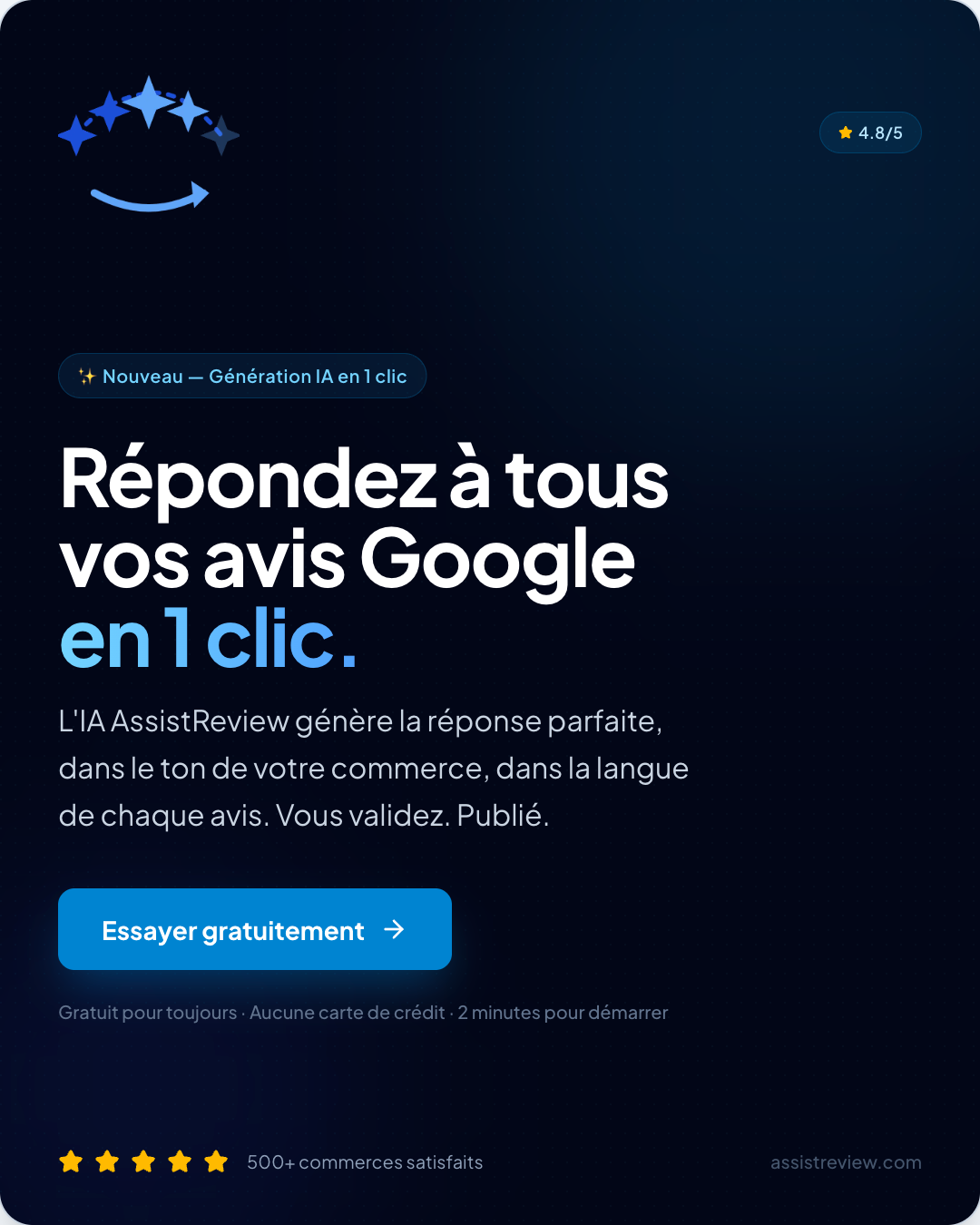 AssistReview : avis Google IA en 1 clic gallery image
