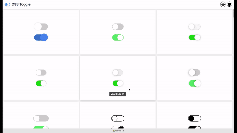 Mídia 3 de Switches CSS alternar