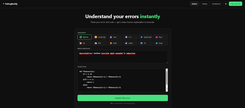 DebugBuddy screenshot 2