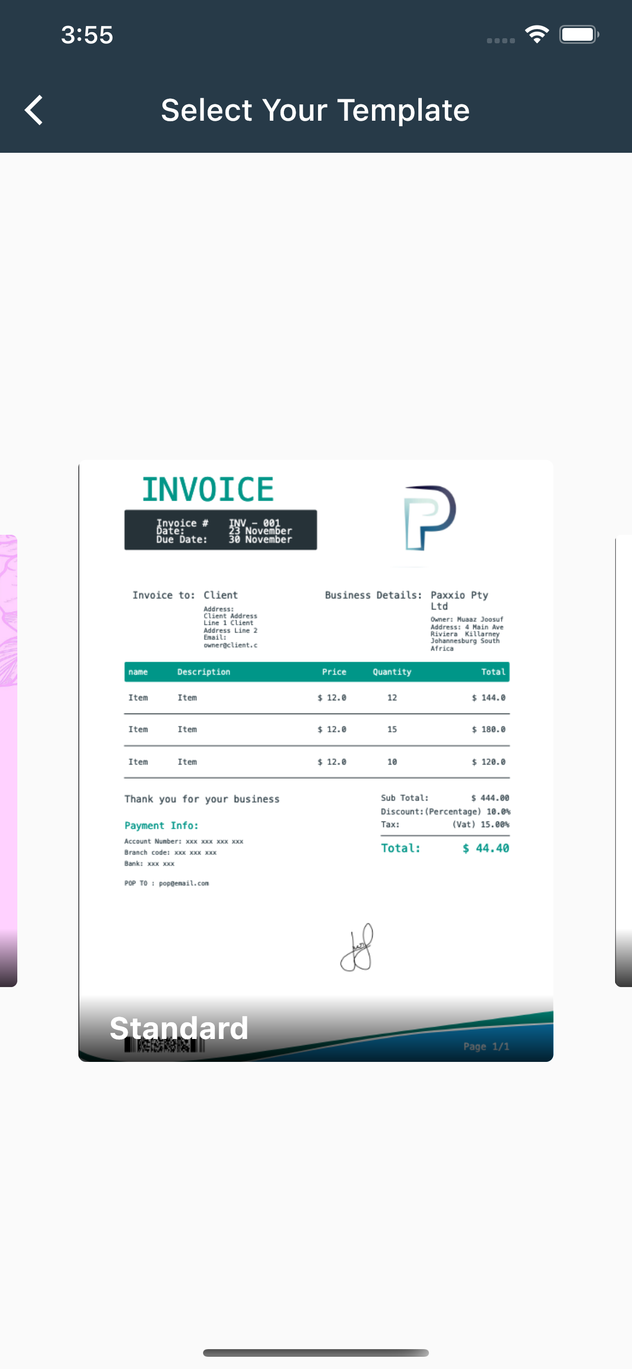 P Invoicer gallery image