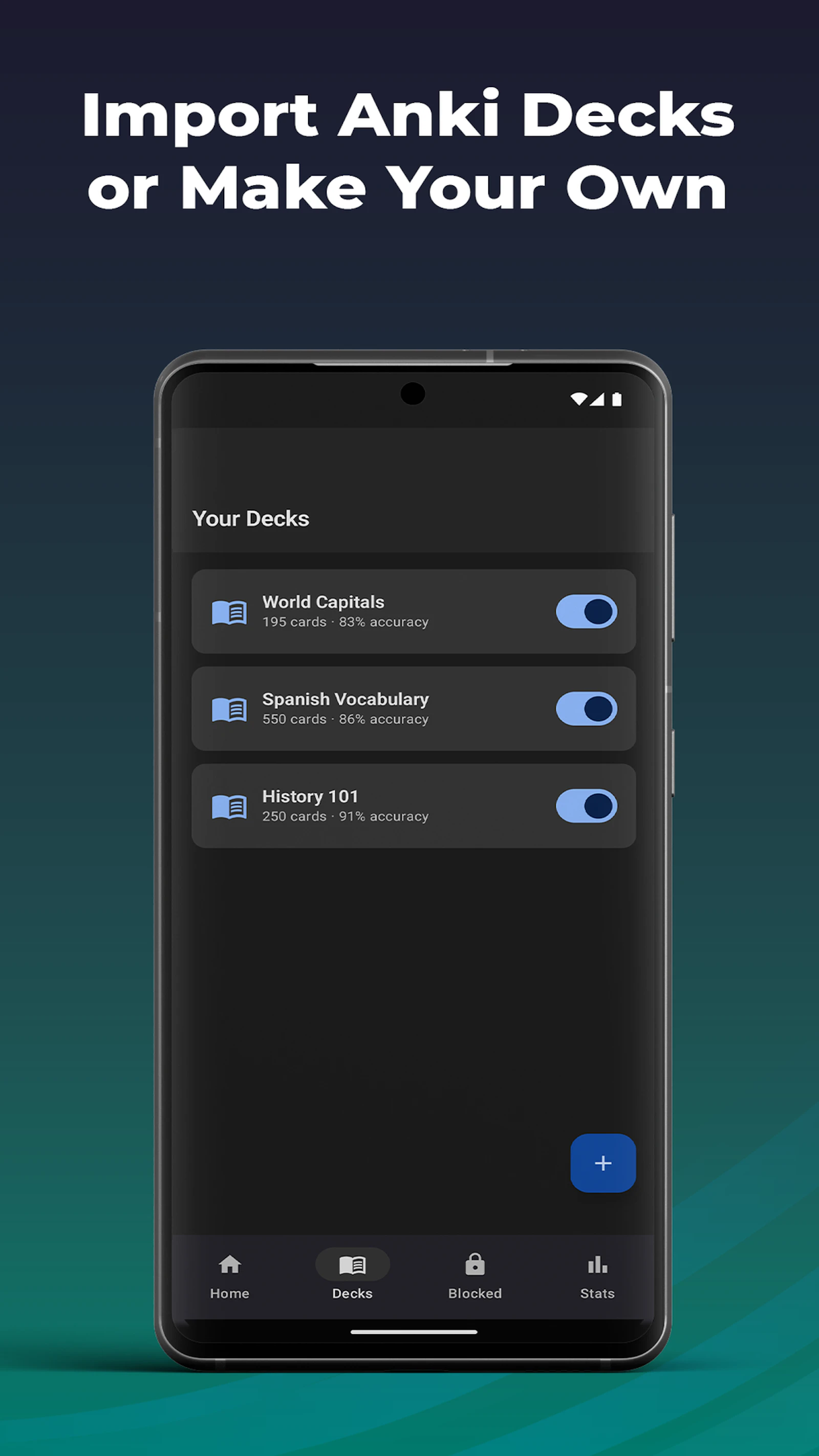CardGate: Block apps behind a quiz screenshot 2