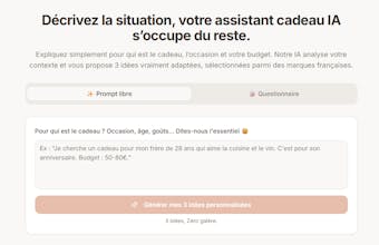 Idées de cadeaux personnalisées par IA gallery image