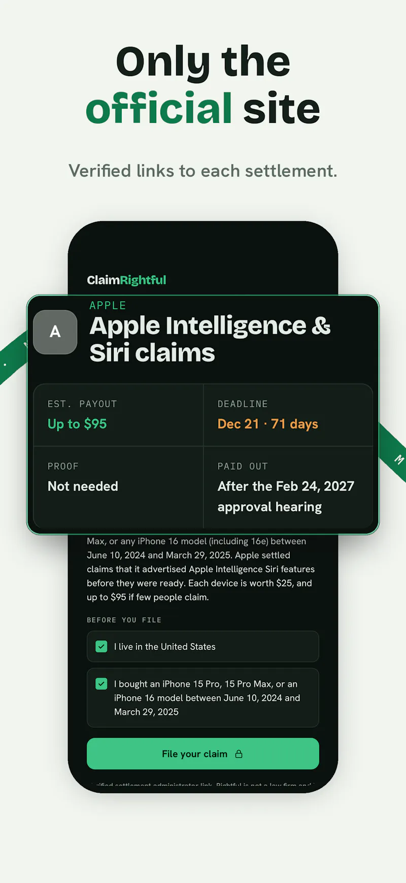 ClaimRightful screenshot 3