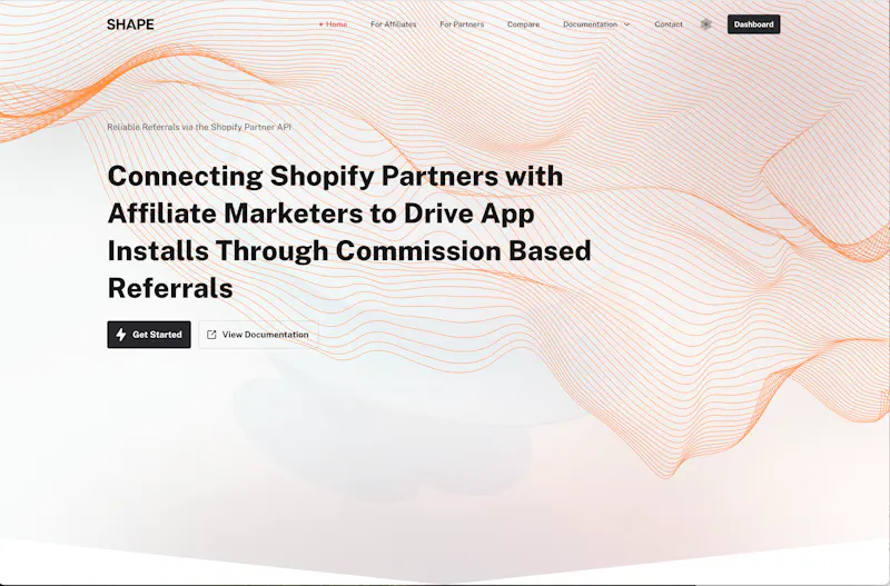 Shape Affiliate screenshot 1