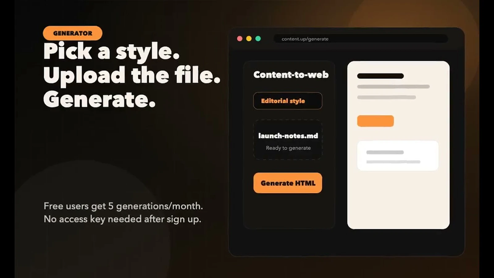 content.up screenshot 1 (video preview)