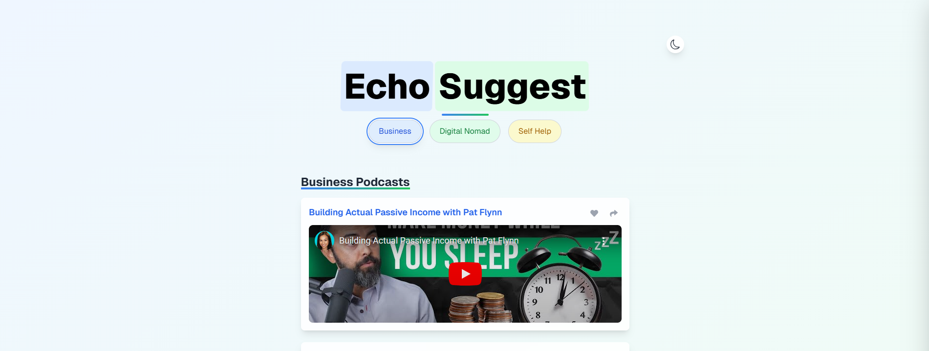 Media Echo mencadangkan - Podcast anda 1