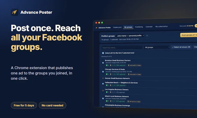 Advance Poster screenshot 4