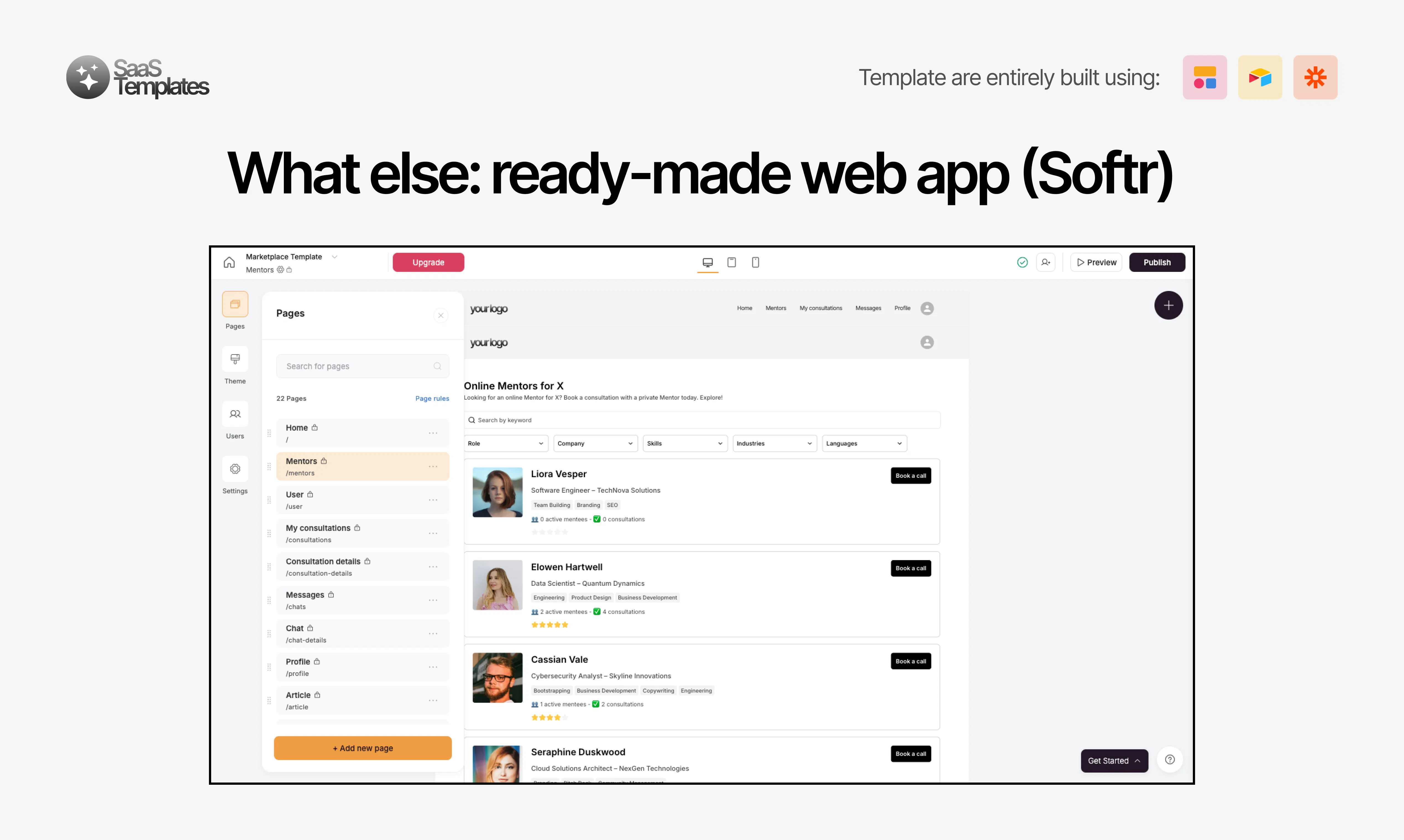 SaaS Templates gallery image