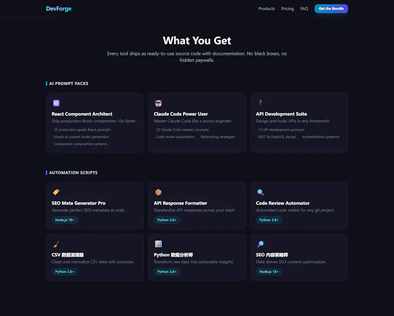 DevForge — Developer Toolkit screenshot 1