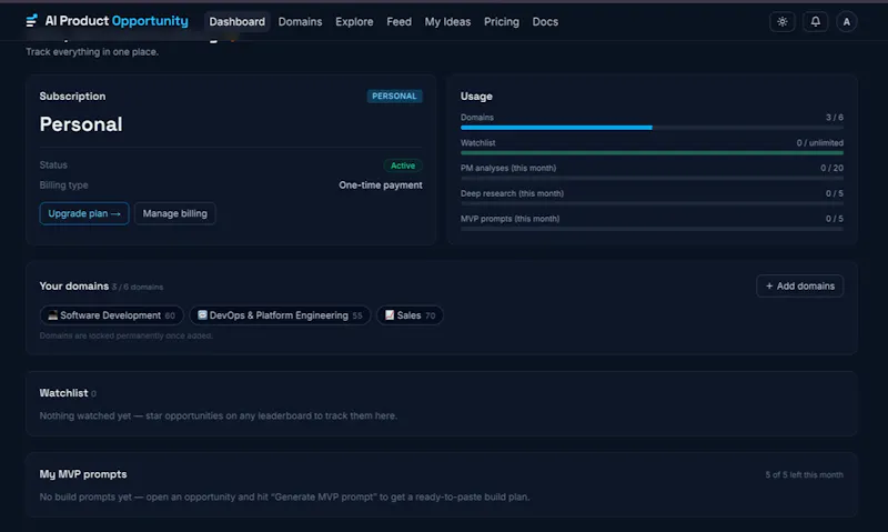 AI Product Opportunity screenshot 2