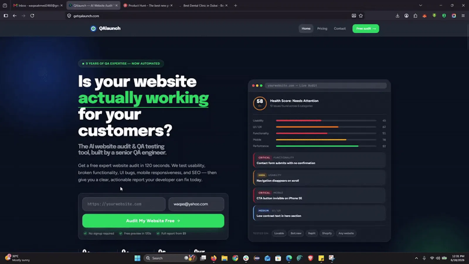 QAlaunch screenshot 1 (video preview)