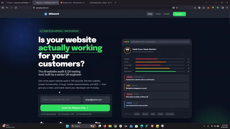 QAlaunch screenshot 1 (video preview)