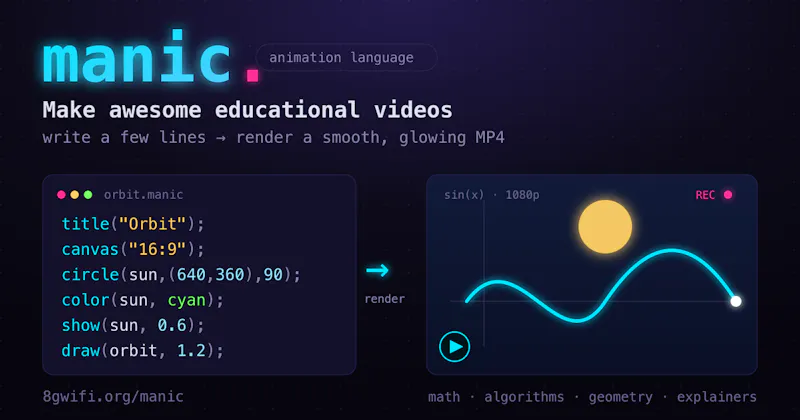  manic — animation language screenshot 2