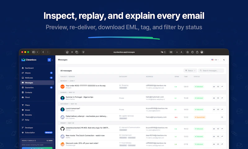 Cleanbox screenshot 5