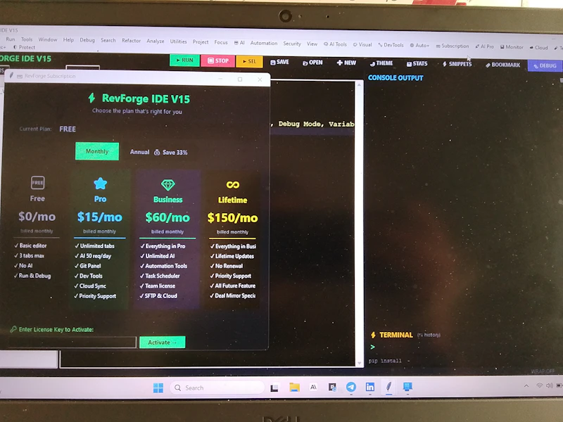 RevForge IDE V15 screenshot 3