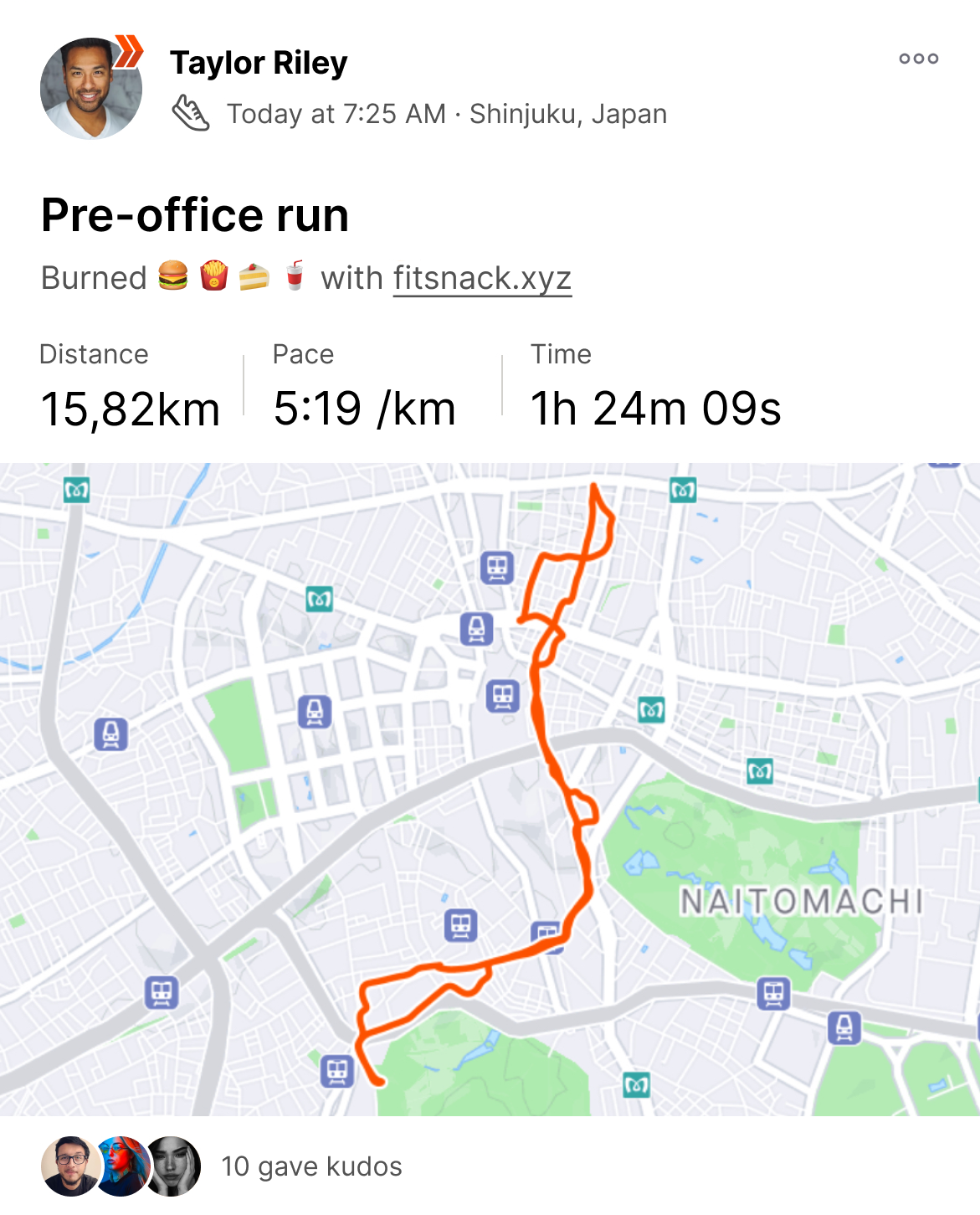 Fitsnack - Strava 운동 칼로리를 간식으로 바꾸십시오 미디어 6