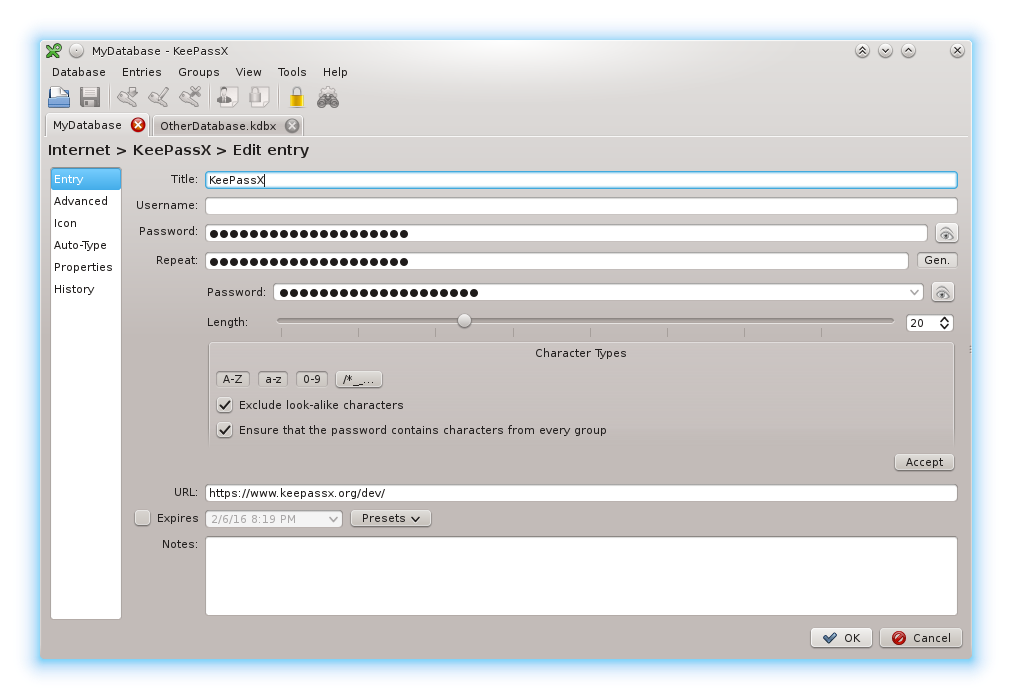 KeePassX gallery image