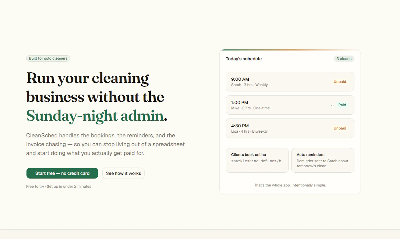 CleanSched screenshot 6