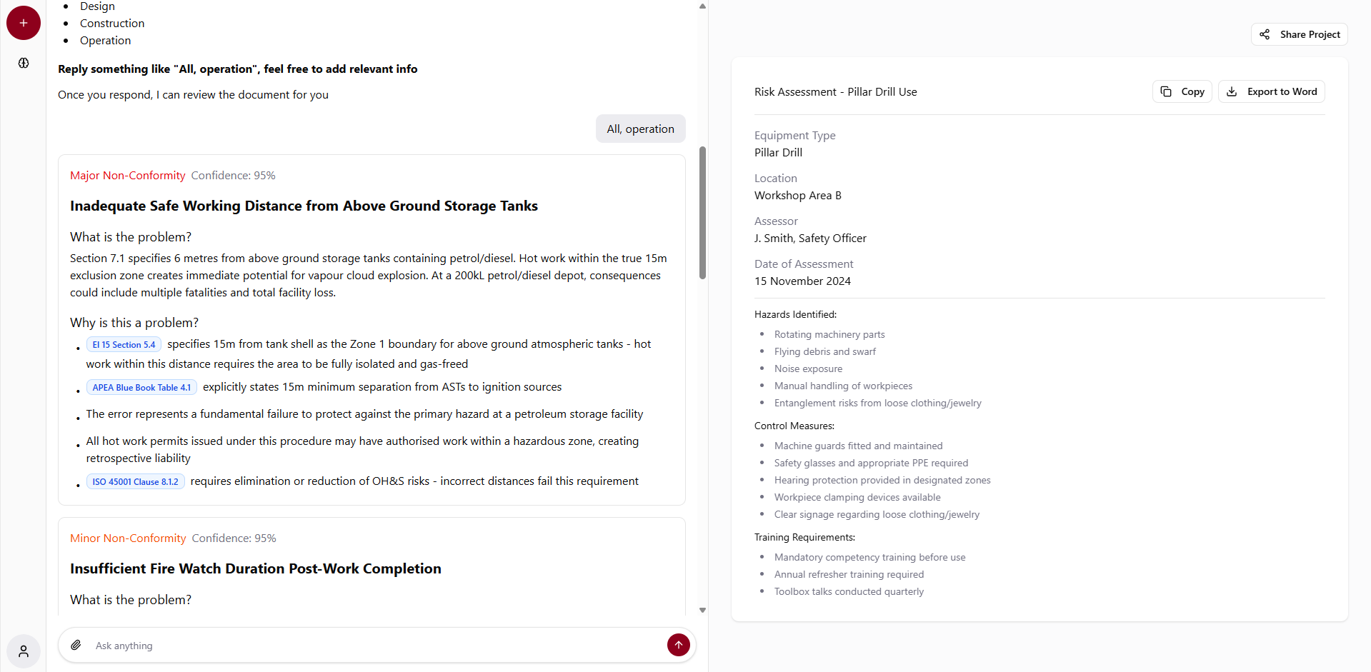 AI for Quality, Health, Safety, Enviro - Screenshot 2 showing product features and functionality