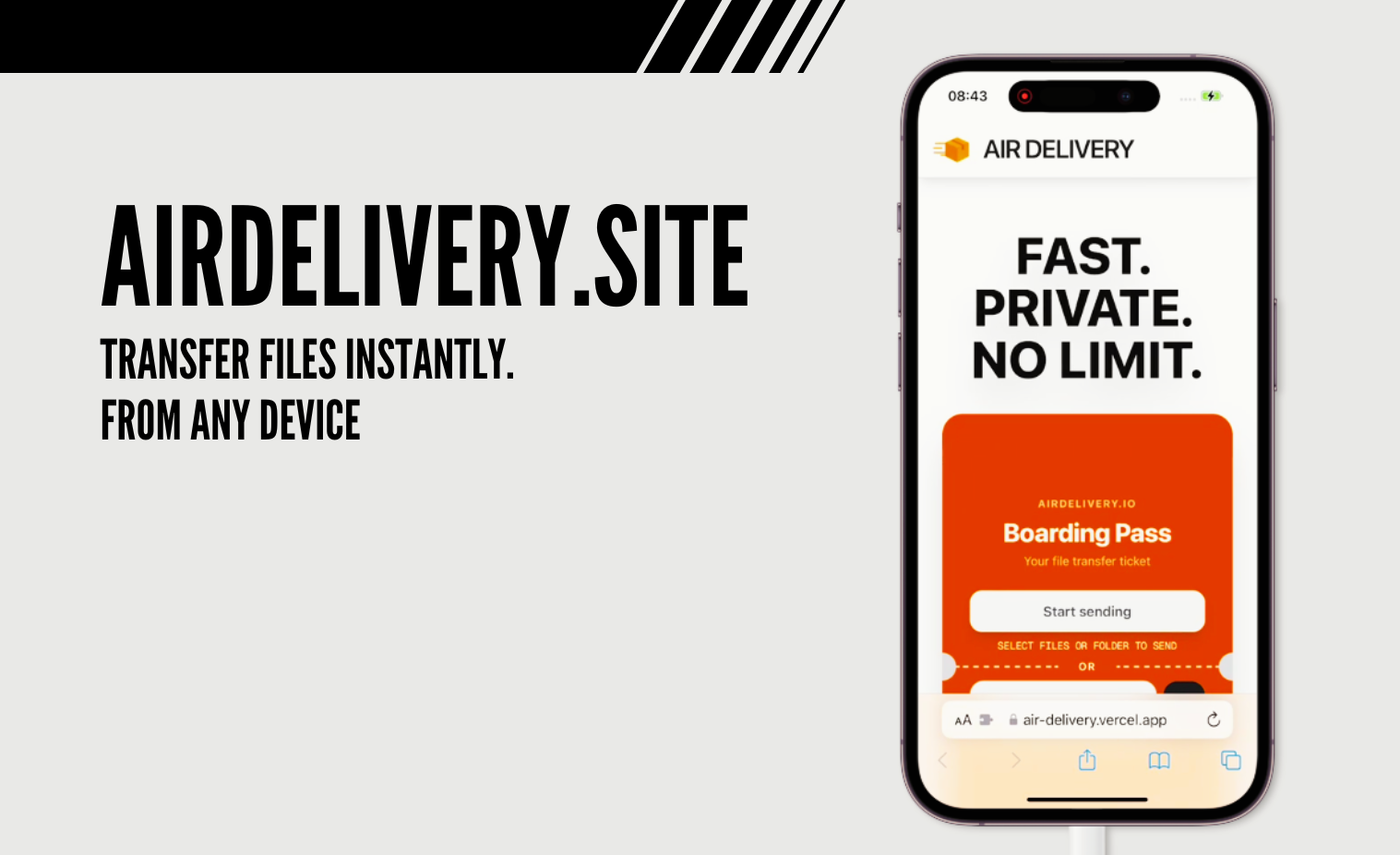 Hava teslimatı - Tüm cihazlar arasında Anında ve Güvenli P2P dosya paylaşımı medya 1