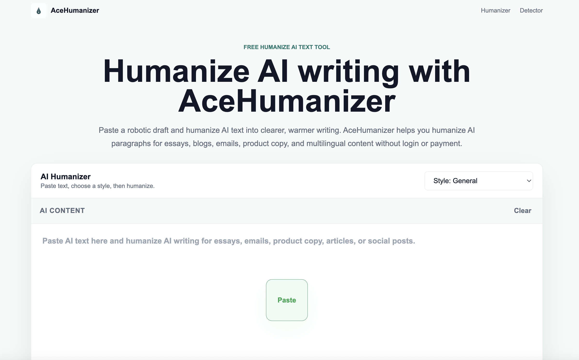 AceHumanizer gallery image