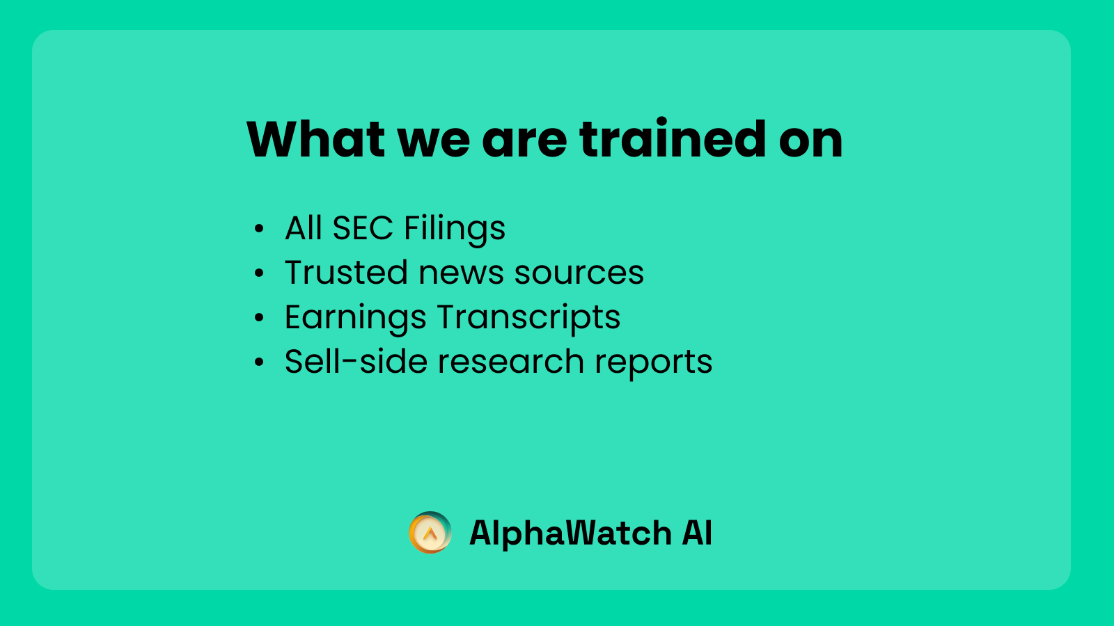 Alphawatch AI - AI chatbot para expertos financieros, ahora disponibles para todos media 4