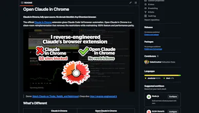 Open Claude in Chrome gallery image