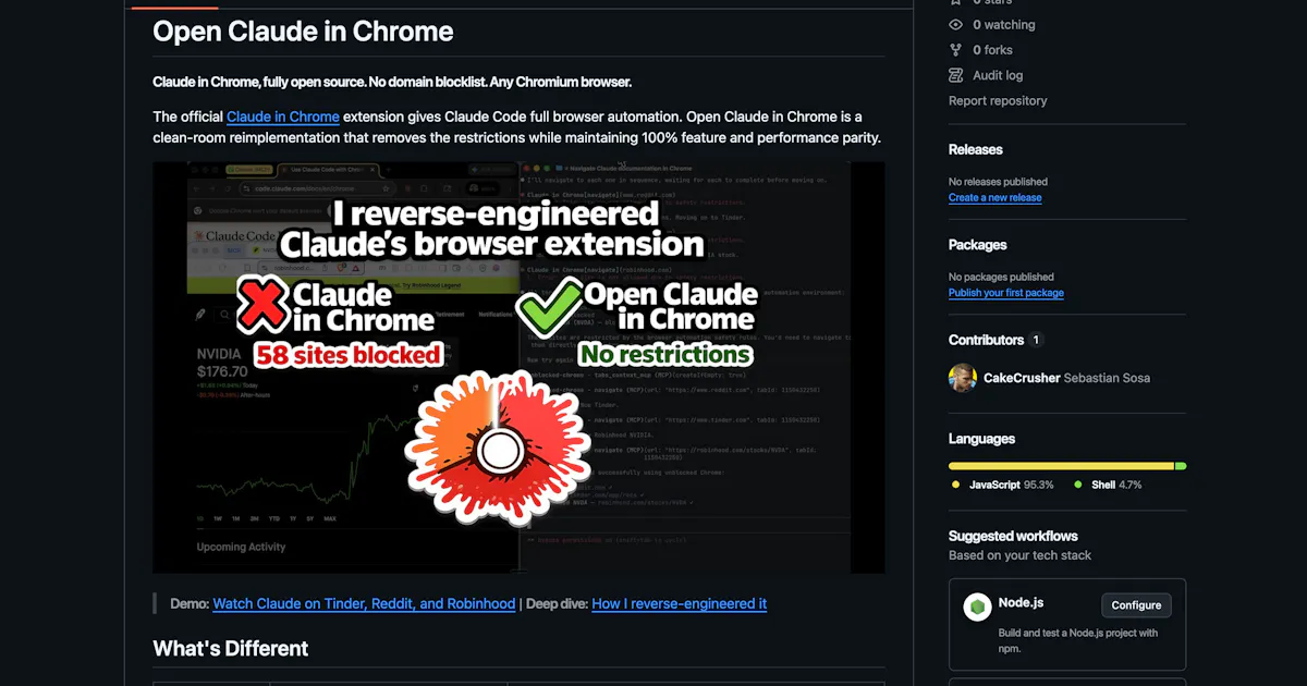 Open Claude in Chrome