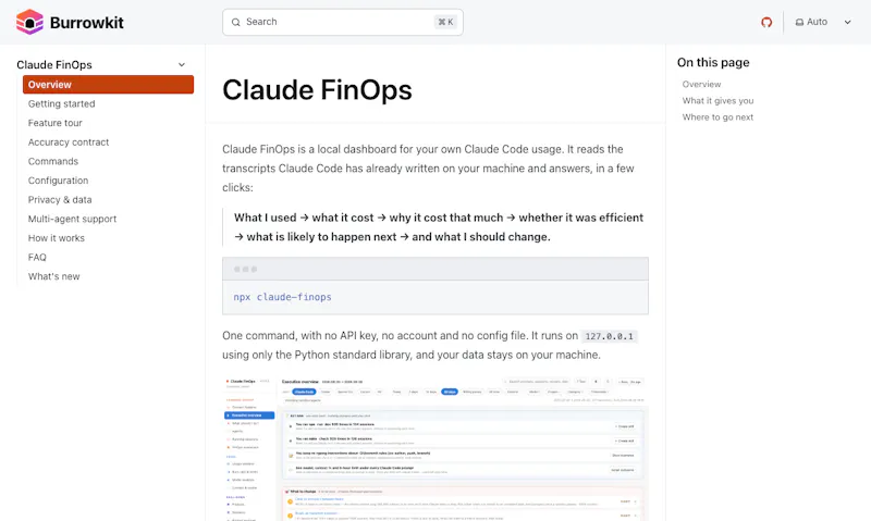 Burrowkit screenshot 1
