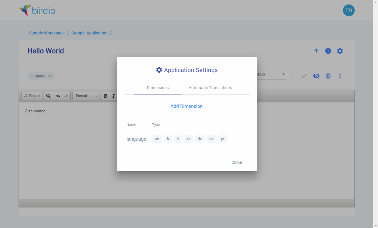 biird.io gallery image