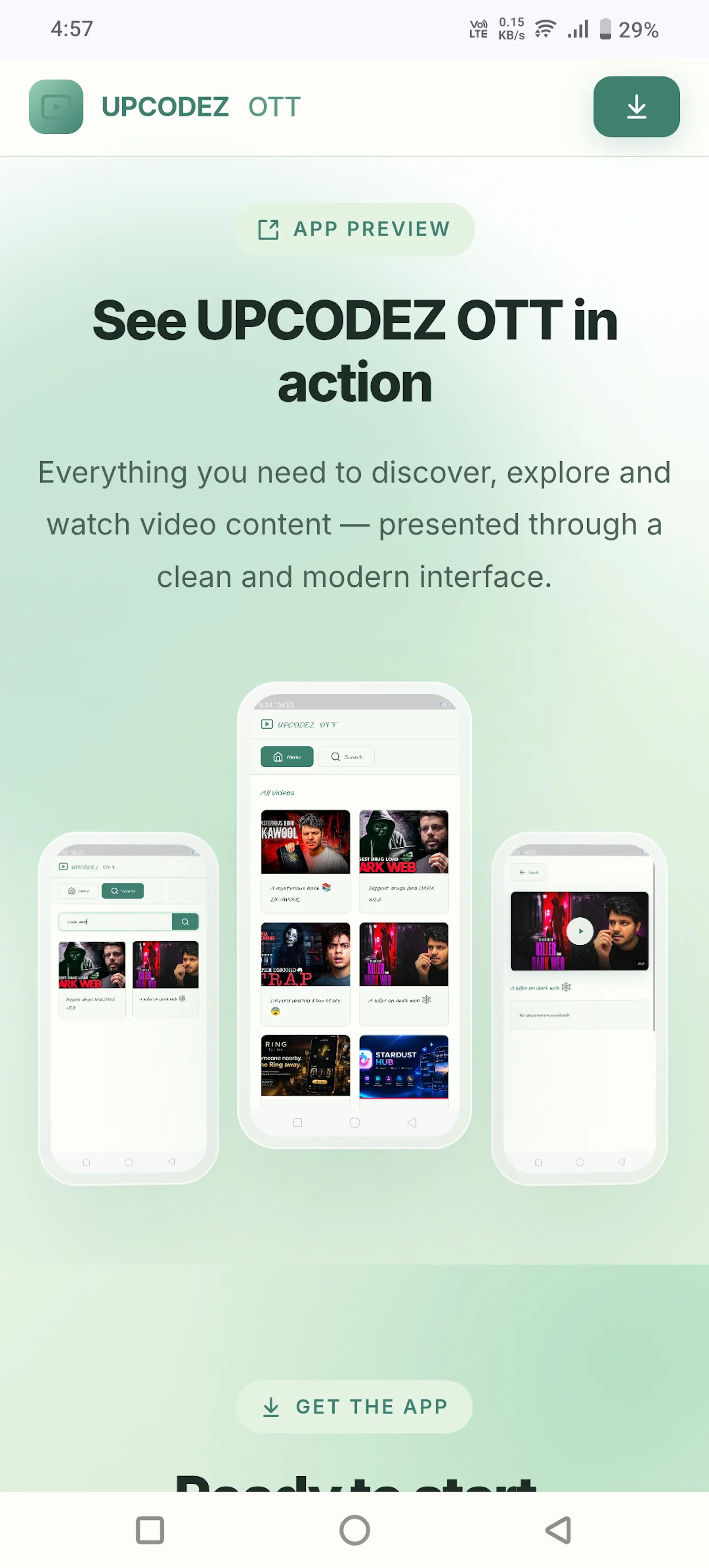UPCODEZ OTT — Discover. Watch. Enjoy. screenshot 5