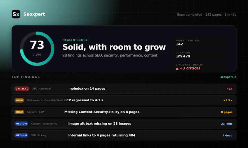 Seoxpert.io screenshot 2