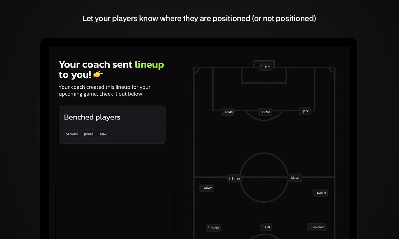 Media Pencipta Lineup - Cara terbaik untuk jurulatih berkongsi barisan bola sepak dengan pemain 4