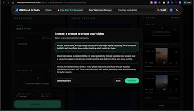 RSW Sora 2 AI Studio gallery image