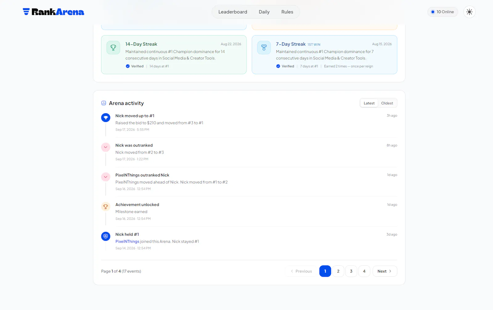 RankArena screenshot 4