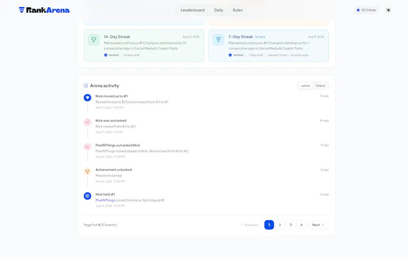 RankArena screenshot 4