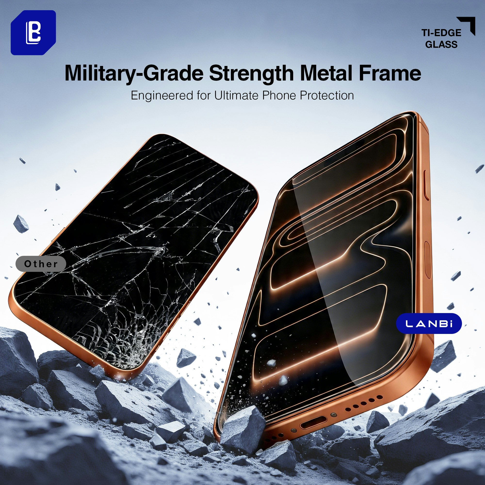 Titanium Gold Edge Screen Protector gallery image