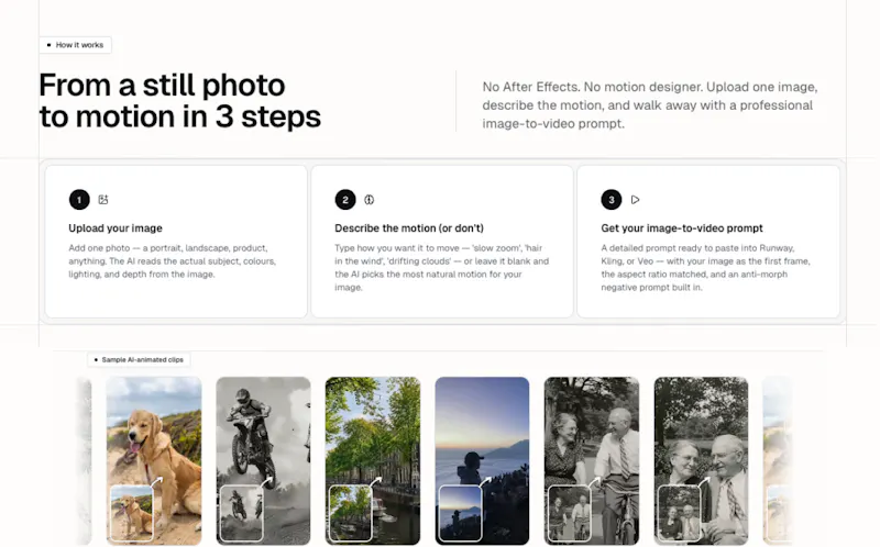 Image To AI Video  Prompt Generator screenshot 2