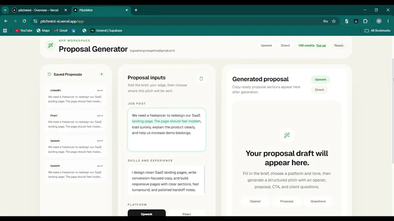 PitchMint screenshot 1 (video preview)