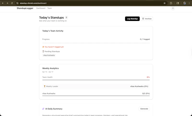 Standup by Vikroid screenshot 1