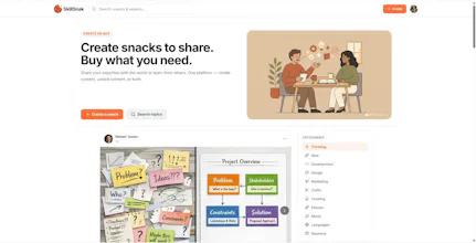 SkillSnak ā Micro-skills marketplace gallery image