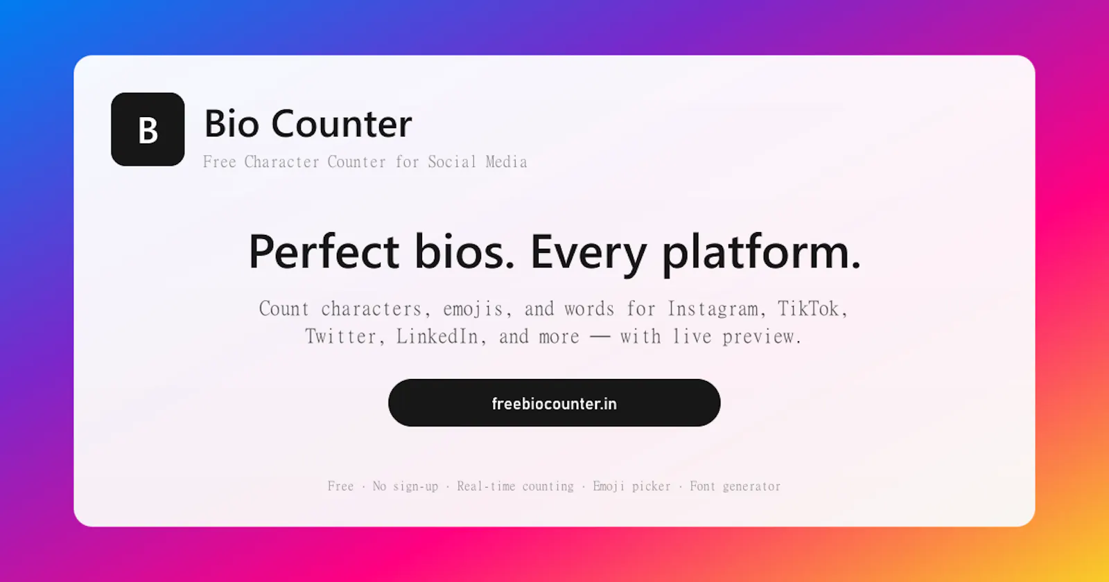 Bio Counter screenshot 1