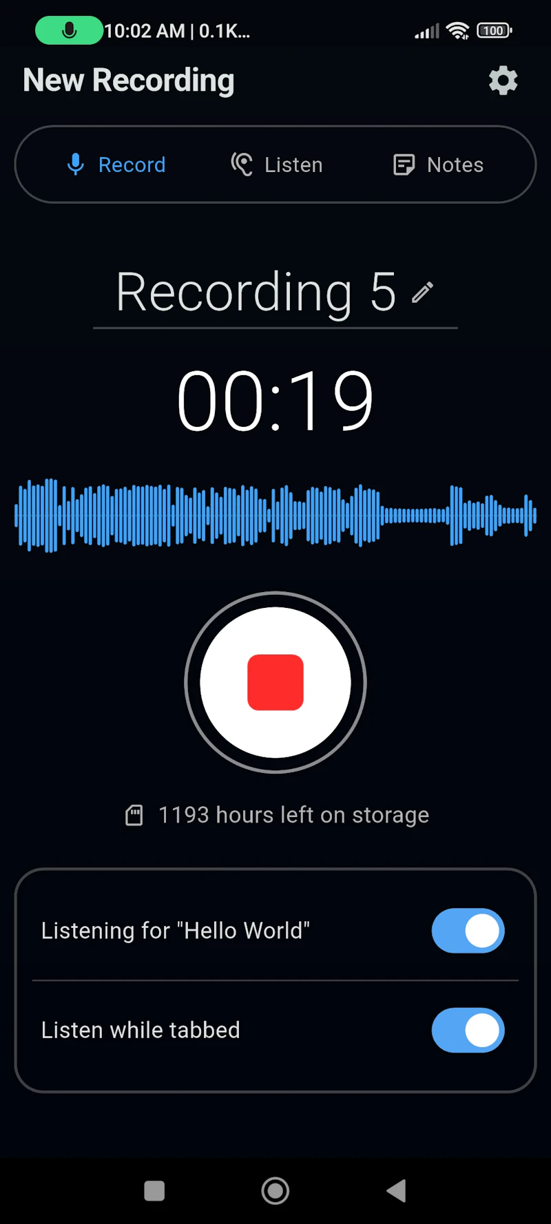 Hands Free Notes Offline screenshot 2