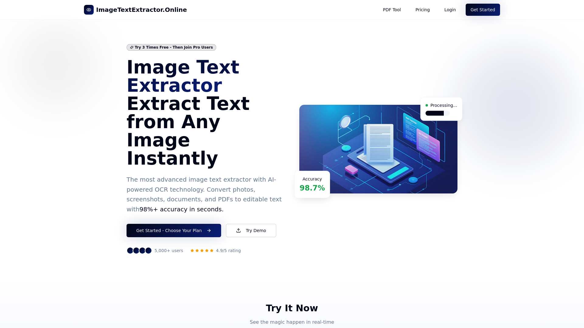 Média ImageTextExtractor.Online - Outil alimenté par AI qui extrait le texte des images téléchargées. 1