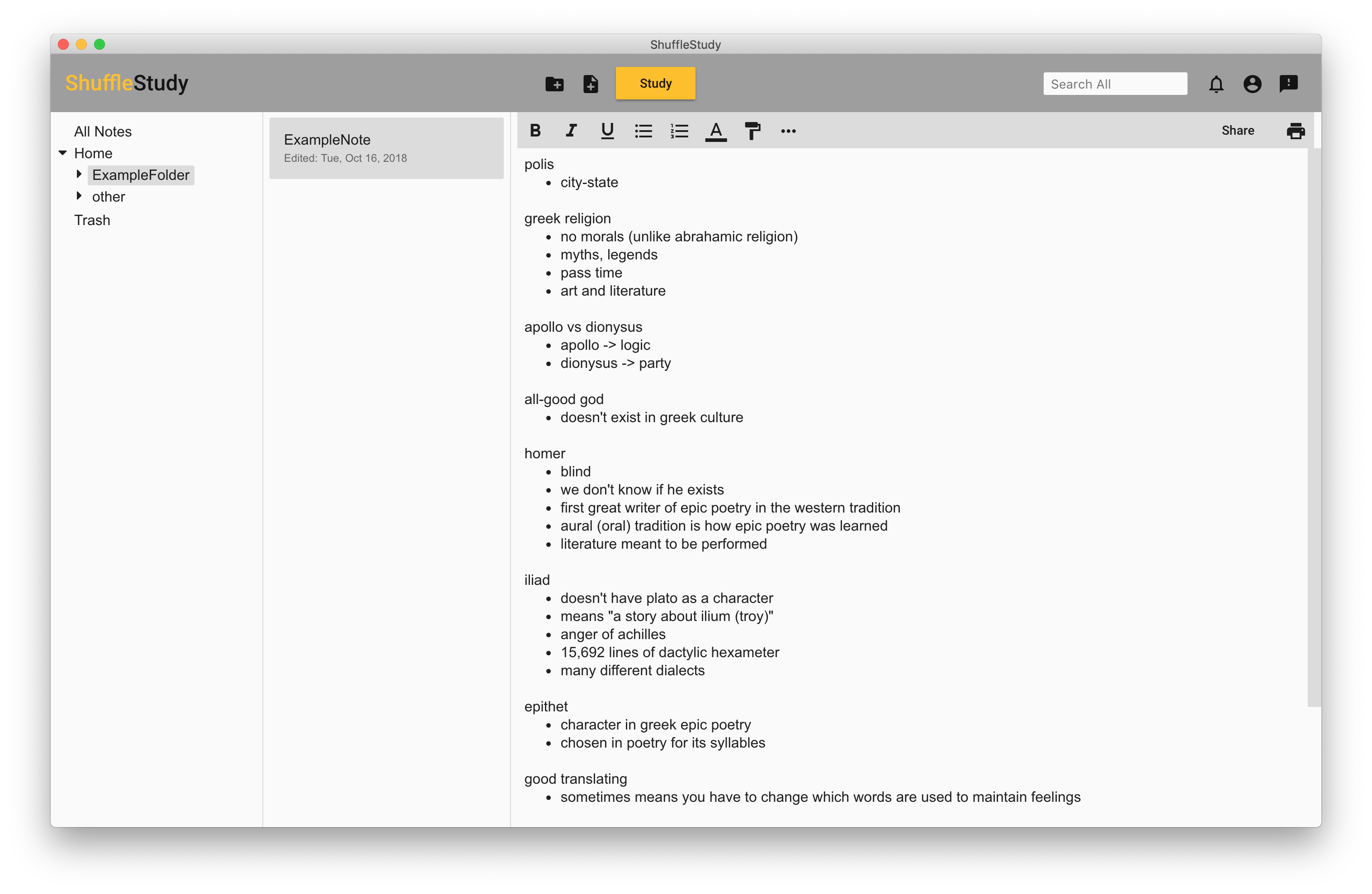 ShuffleStudy gallery image