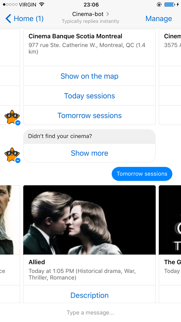 Cinema-bot gallery image