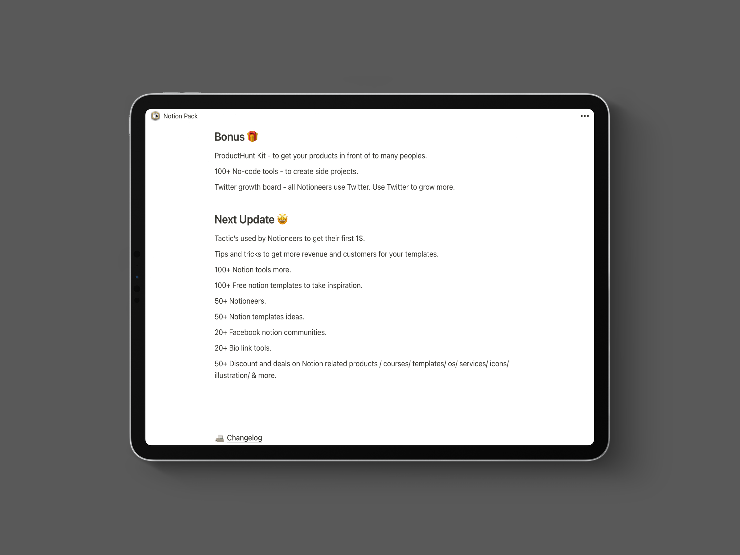 Notion Creators Pack gallery image