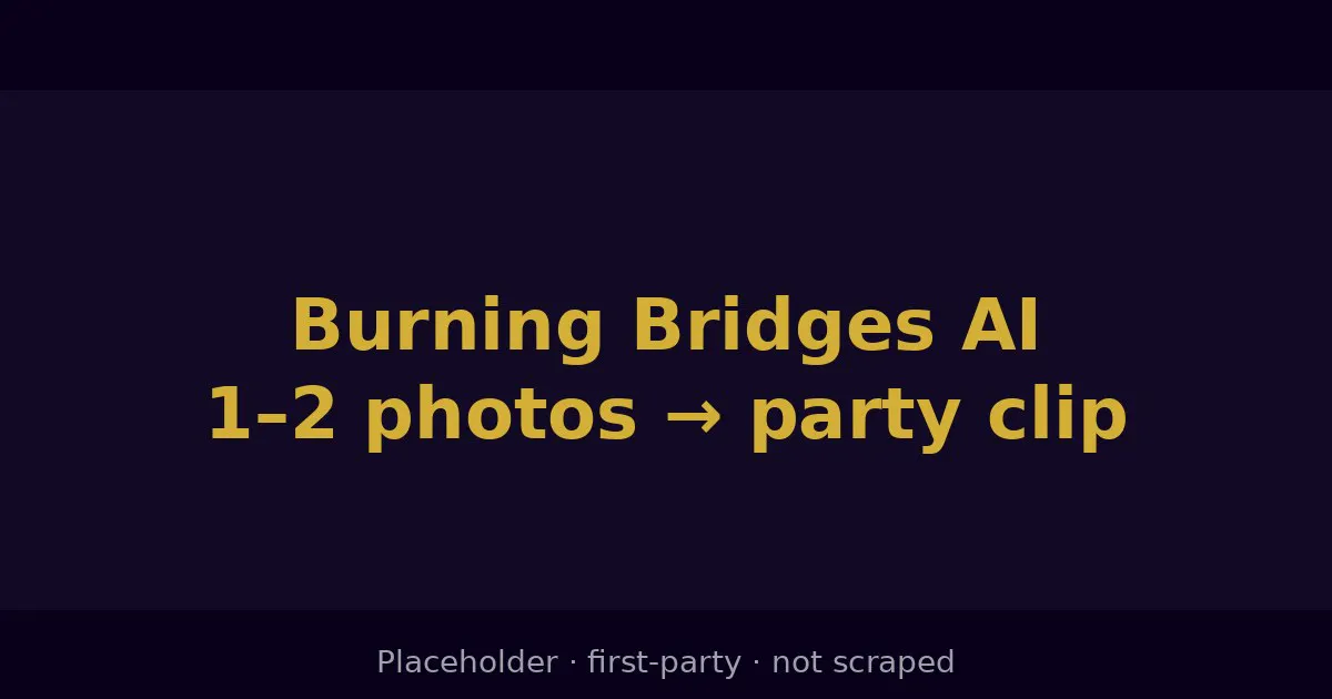 Burning Bridges AI gallery image