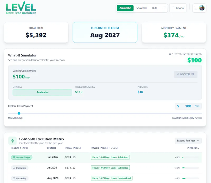 LEVEL Debt-Free Architect screenshot 1