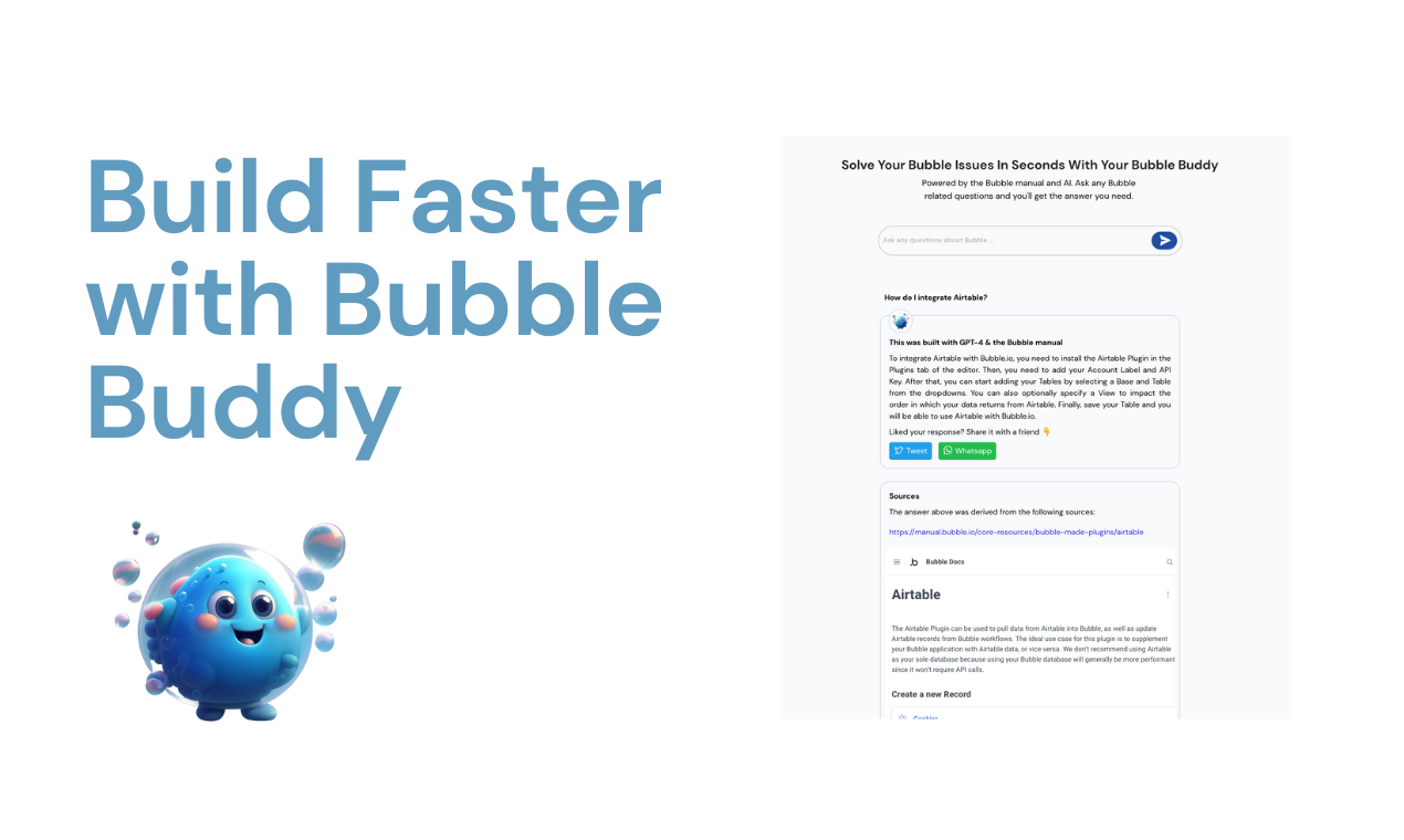 Bubble Buddy - Ottieni risposte e articoli alle tue domande a bolle media 1
